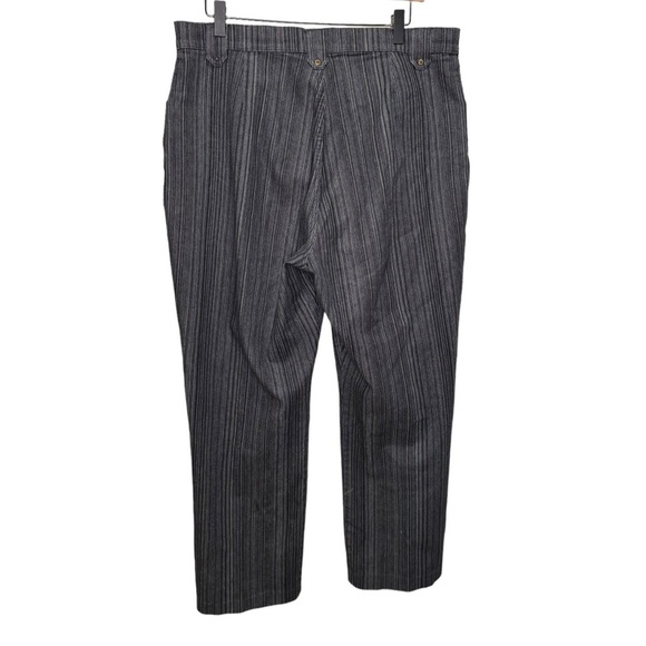 Vintage French Dressing Blue Pinstripe Cotton Suit Size 16 Casual - Picture 8 of 13